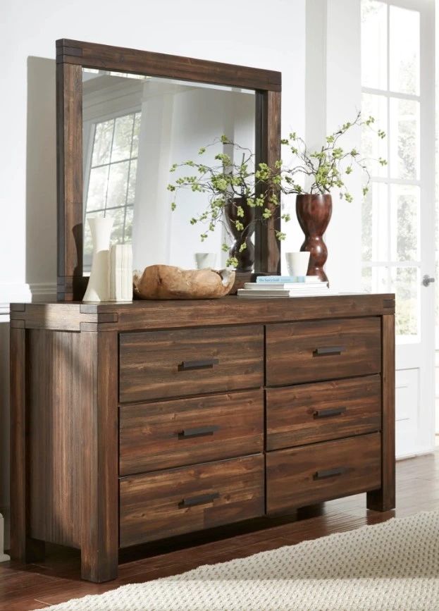 Modus Furniture Meadow Brick Brown Dresser-1