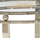 Caracole® Glass Top Caracole Classic Rising Star Glass Top Side Table with Neutral Metallic/Whisper of Gold Base-3