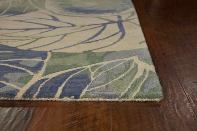KAS Rugs Sparta Blue/Green Silhoutte 5'x8' Rug-1