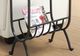 Monarch Specialties Inc. Glass Top Side Table with Stardust Brown Metal Frame -2