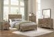 Mazin Furniture Mandan Weathered Pine Queen Bed-2