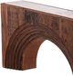 Furniture Classics Cole Warm White Marble Top Console with Brown Base-4