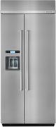 KitchenAid® 20.8 Cu. Ft. Stainless Steel with PrintShield™ Finish Built In Side-By-Side Refrigerator-0