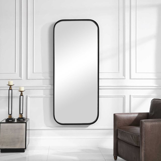Uttermost® Concord Satin Black Tall Mirror-1