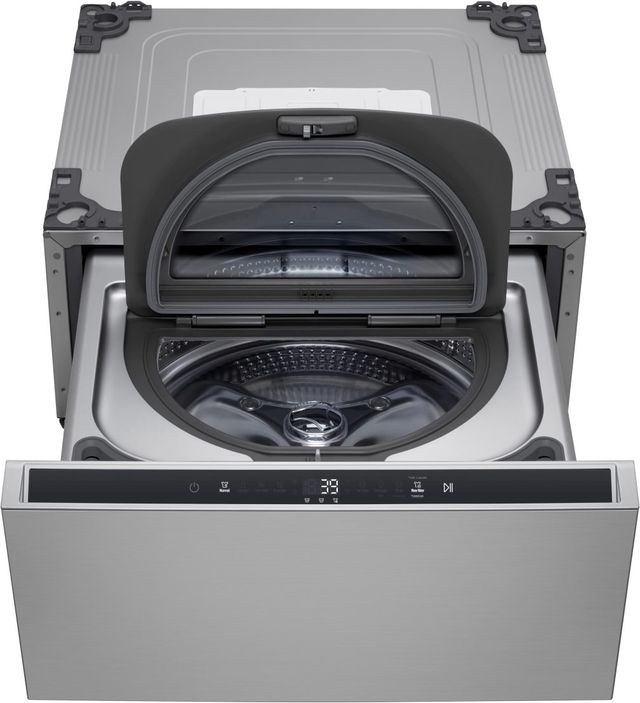LG SIGNATURE 29” W x 15” H Platinum Steel Laundry Pedestal-1