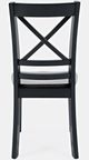 Jofran Inc. Asbury Park Autumn Brown/Black X Back Chair-3