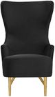 TOV Furniture Julia Black Velvet Wingback Accent Chair-3
