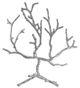 A & B Home Alvada Silver Tree Jewelry Rack-1