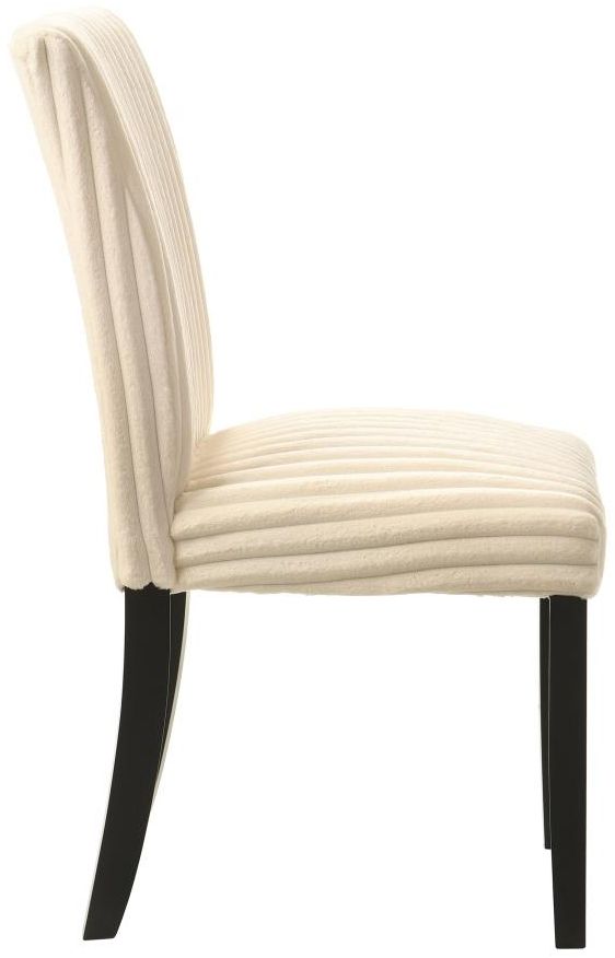 Coaster® Dermott 2-Piece Cream Upholstered Dining Side Chair Set-4
