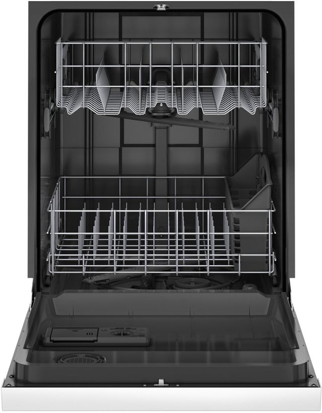 Amana® 24" White Front Control Built In Dishwasher with Midnight Interior-1