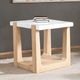 Furniture of America® Sundbry White End Table with Natural Base-0