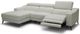 VIG Furniture Modrest Rampart White Left Arm Facing Sectional Sofa with Recliner-0