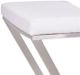 Armen Living Atlantis White 26" Backless Counter Stool-1