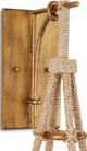 Currey & Company Passageway Natural/Gold/White Wall Sconce-3