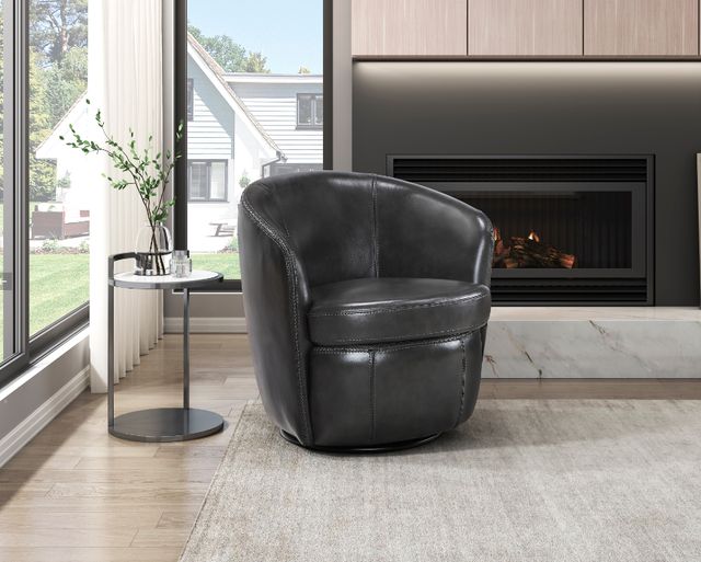 Homelegance® Tanner Smoky Gray Swivel Accent Chair-1