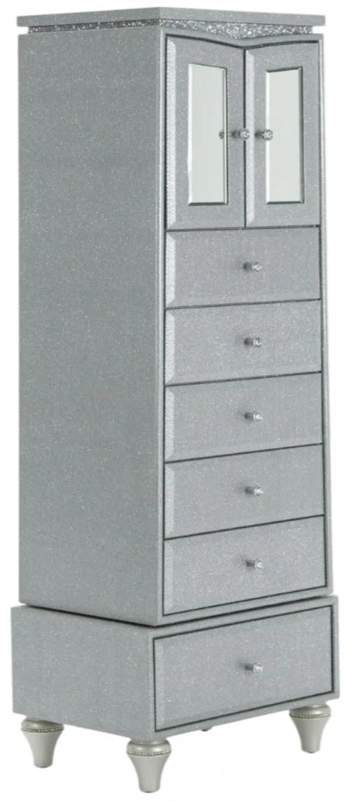 Michael Amini® Melrose Plaza Dove Upholstered Swivel Chest-0