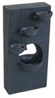 A & B Home Black 4-Tier Decorative Outdoor Minimalist Water Fountain-1