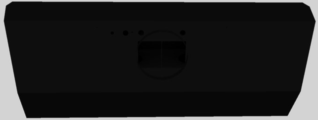 Vent-A-Hood® 54" Black Wall Mounted Liner Insert-1