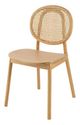 A & B Home Bohemian Cane 2-Piece Orange Dining Chair Set-2