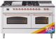 Ilve® Nostalgie II Series 60" Custom RAL Color Pro Style Dual Fuel Range-0