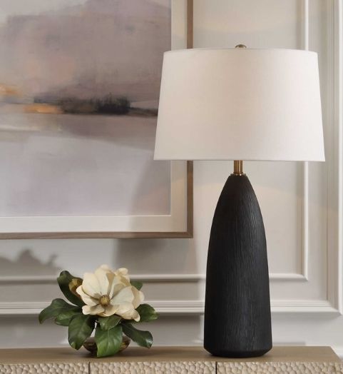 Uttermost® Jett Black Table Lamp-1