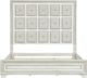 Pulaski™ Camila White California King Upholstered Panel Bed-2