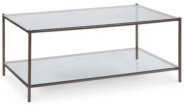 Bassett® Furniture Linville Oil Rubbed Bronze Cocktail Table-0