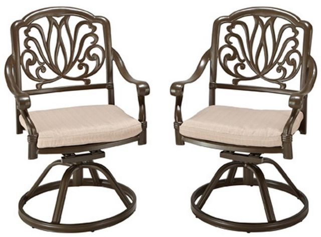 homestyles® Capri Taupe Swivel Rocking Chair-1