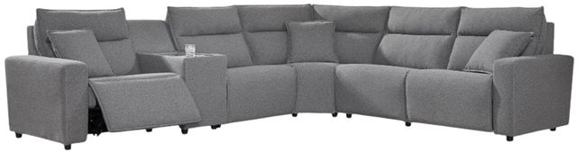 Signature Design by Ashley® Modmax II 6-Piece Pepper/Salt Power Reclining Sectional with Storage Console-0
