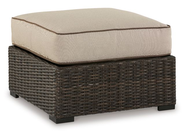 Signature Design by Ashley® Coastline Bay Outdoor Ottoman with Cushion
