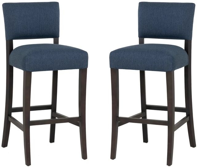 Linon Kimmy 2-Piece Cobalt Bar Stool-0