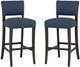 Linon Kimmy 2-Piece Cobalt Bar Stool-0
