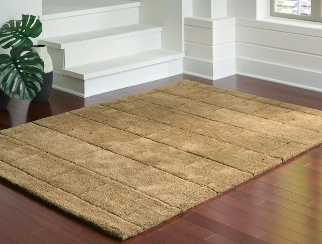 Signature Design by Ashley® Luzmont 5'x7' Golden Brown Medium Area Rug-1