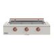 Caliber™ Rockwell Social 48" 3-Burner Antique White Built-In Natural Gas Grill with Copper Hardware-0