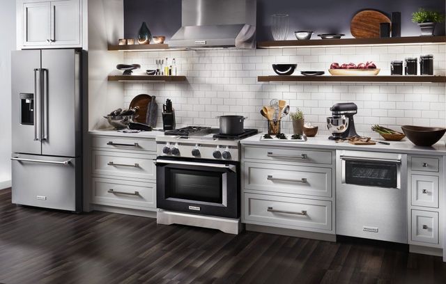 KitchenAid® Commercial-Style Series 36" Stainless Steel Wall Mount Canopy Hood-1