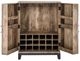 Classic Home Vivienne Distressed Taupe Bar Cabinet-4