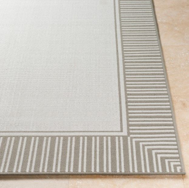 Surya Alfresco Taupe/White 5'x8' Area Rug-3