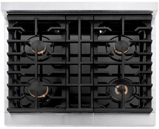 ZLINE Paramount 30" Satin Stainless Steel Gas Cooktop-2