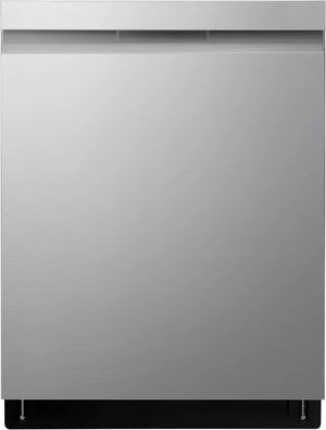 front view of the LG 24" PrintProof™ Stainless Steel Built In Dishwasher