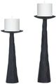 Renwil® Tilde 2-Piece Matte Black Candle Holder-1