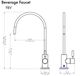 ZLINE Autograph Edition Champagne Bronze Single Handle Drink Faucet-1