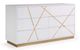 VIG Furniture Modrest Nixa Gold/White Dresser-0