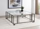 Coaster® Adri Glass Top Coffee Table with Black Nickel Base-4