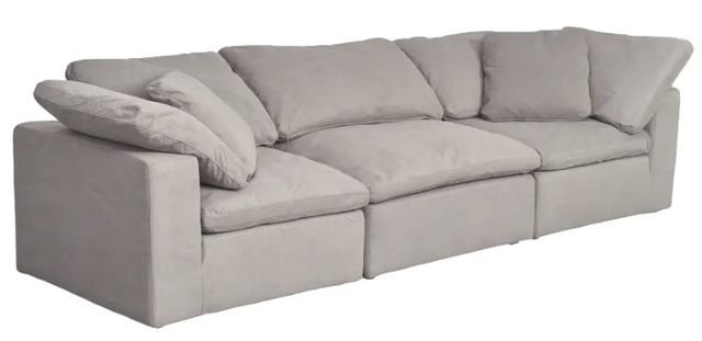 Moe's Home Collection Terra 3-Piece Light Grey Sectional Sofa-0