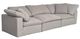 Moe's Home Collection Terra 3-Piece Light Grey Sectional Sofa-0