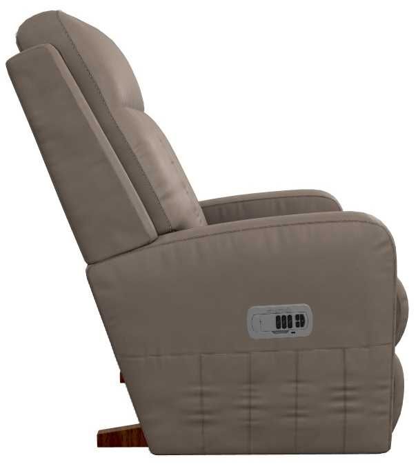 La-Z-Boy® Finley Stone Leather Power Rocking Recliner with Headrest-3