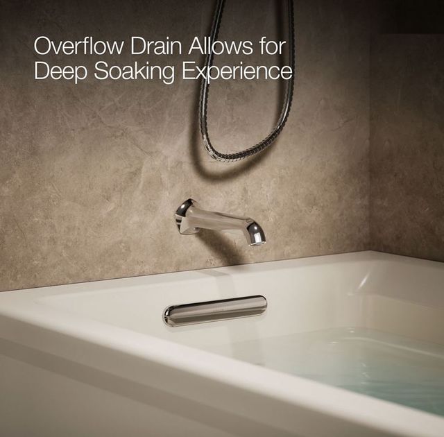 KOHLER® Archer® Biscuit 72" x 36" Alcove Bath-4