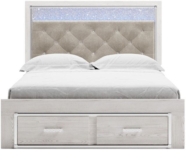 Signature Design by Ashley® Altyra White Queen Upholstered Storage Bed-1