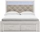 Signature Design by Ashley® Altyra White Queen Upholstered Storage Bed-1