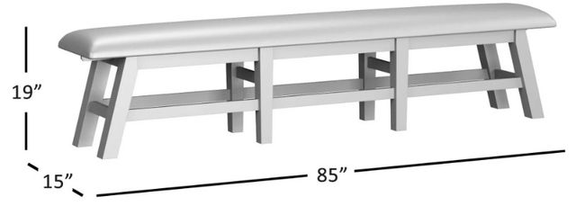 Jofran Inc. Telluride 8-Piece Driftwood Trestle Dining Table Set-4